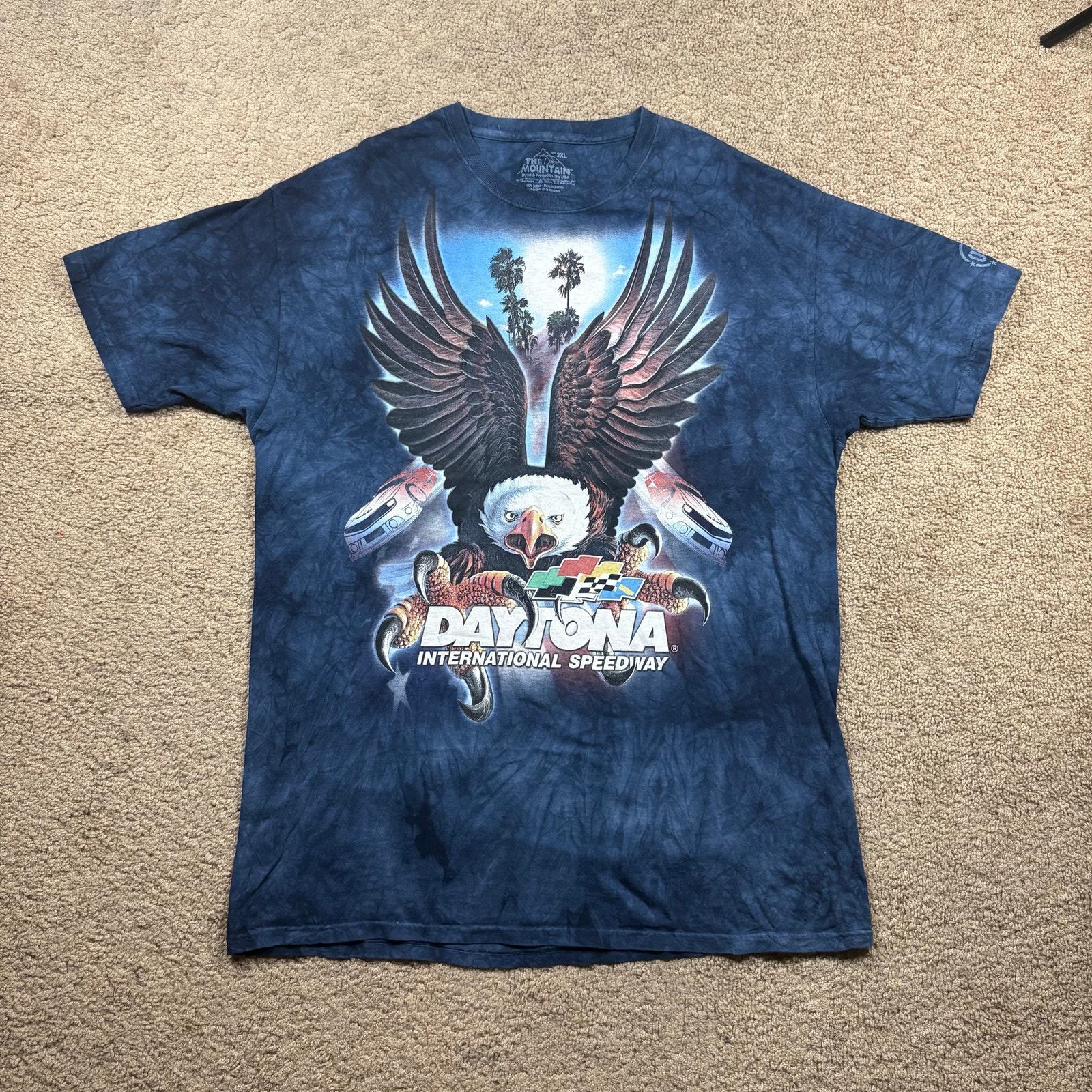 Daytona International Speedway Aop Race Shirt Mens Size 2xl Blue The Mountain